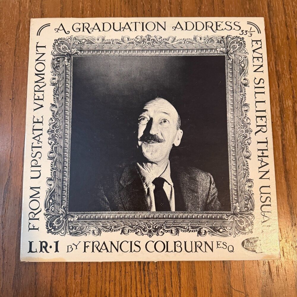 Francis Colburn A Graduation Address LP LR-1 1962 Vermont Humor Loren Records